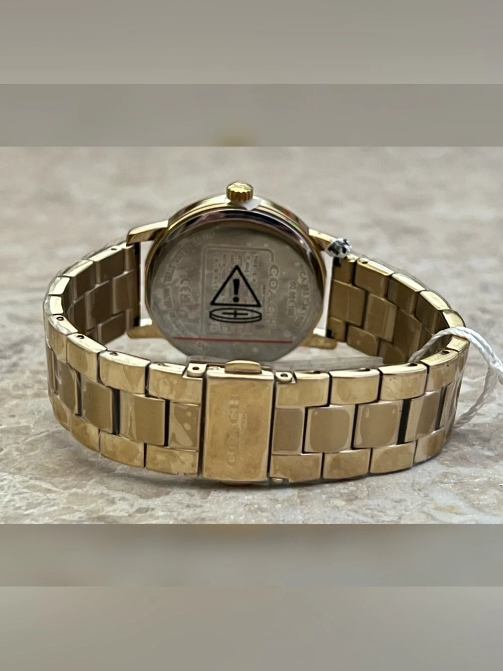 Coach Women’s Grand Goldtone Quartz Bracelet Watch